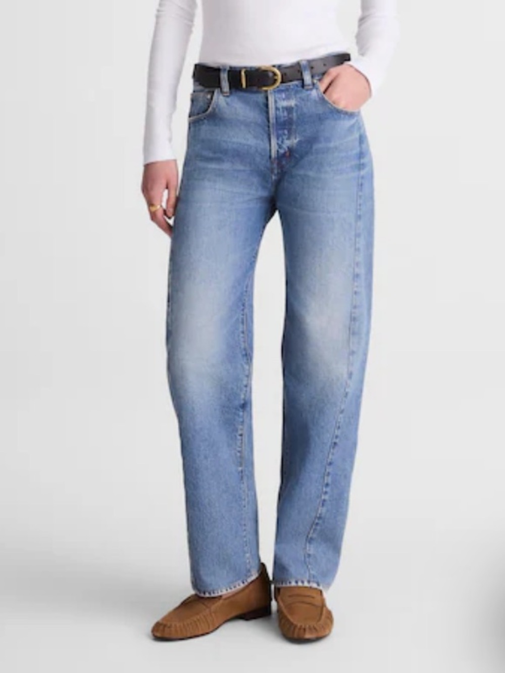 Madewell Pieced Barrel-Leg Jean SZ 27